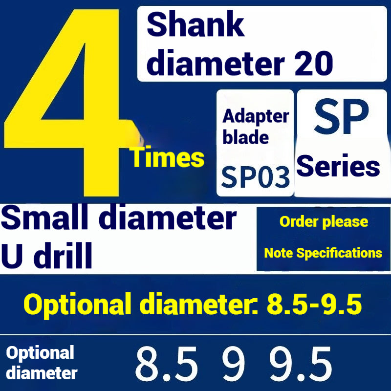 1059-u-drill cutter bar violent drilling u-turn drills WC inserts flat bottom deep hole extension lathe with CNC water jet fast drills Shandong Denso Pricision Tools Co.,Ltd.
